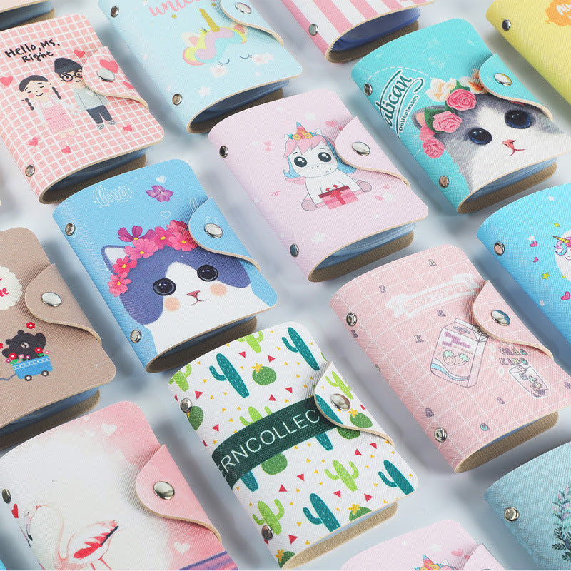 Multi-card color printing cartoon female card package