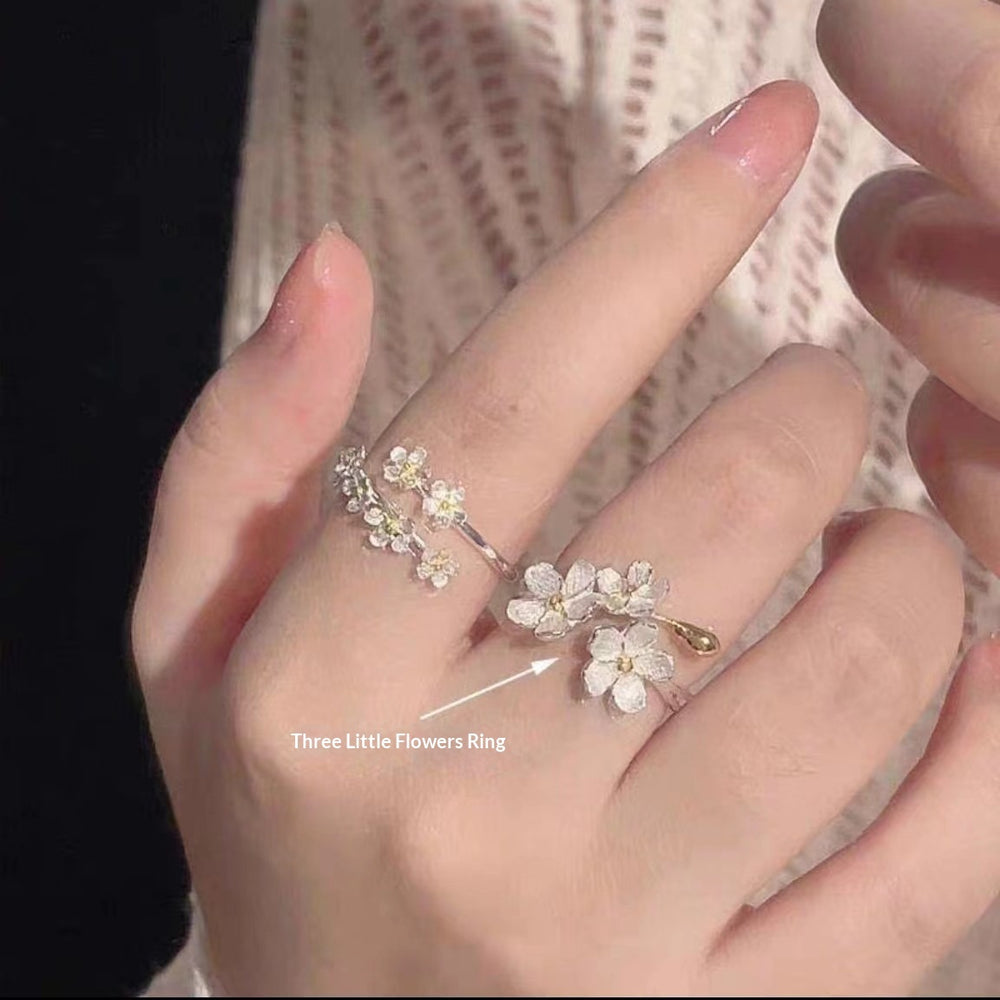 Floral Ring With A Niche High-end Design Minimalist Style For Women