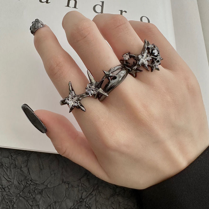 Starry High-end Dark-style Personalized Ring For Women