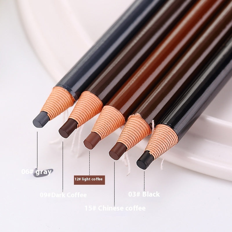 Wooden Hard Core Line Drawing Eyebrow Pencil Waterproof Not Smudge