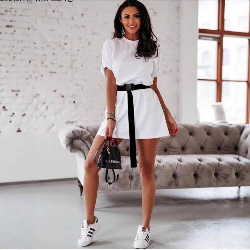 New Short Sleeve Sporty Casual Dress